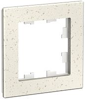 Рамка универсальная Systeme Electric AtlasDesign Nature 1-м. мрамор крем роял картинка